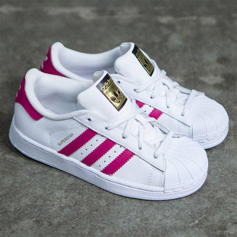 Adidas kids superstar pink